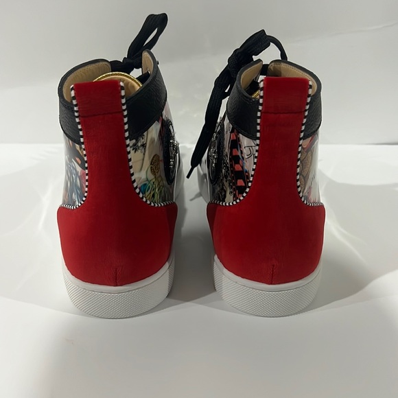 COPY - Christian LouBoutin FLAT VV/PATENT/PAVE STRASS - PURPLE POP 3160904 size… - Picture 6 of 9